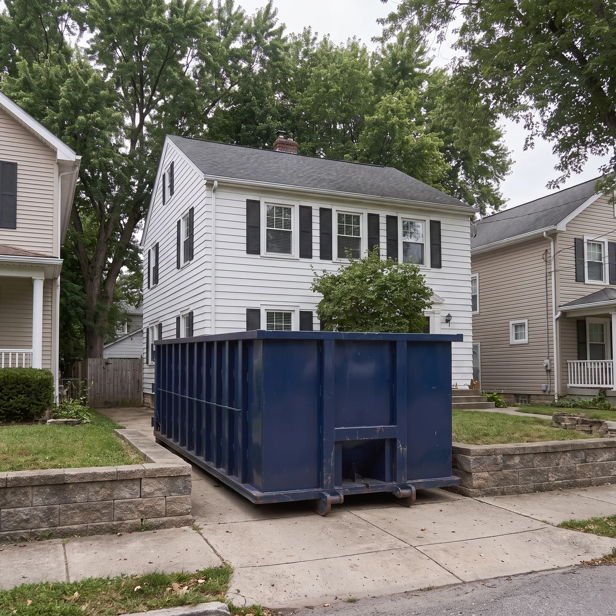 Dumpster on a Manahawkin, NJ job site