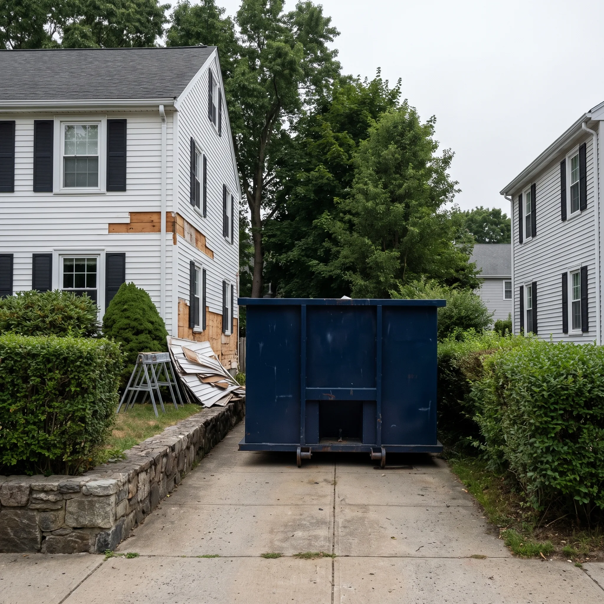 Dumpster on a Ocean County, NJ job site